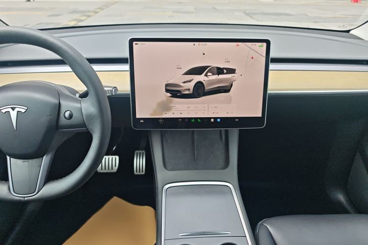 Used Tesla Model Y 2022 Performance High-Performance All-Wheel-Drive Version Audio And AC Panel