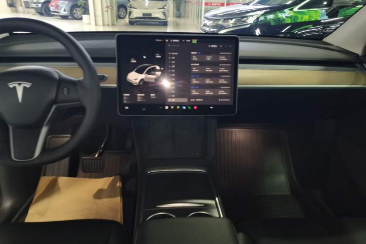 Used Tesla Model Y 2022 Revised Version Long-Range All-Wheel Drive Audio And AC Panel
