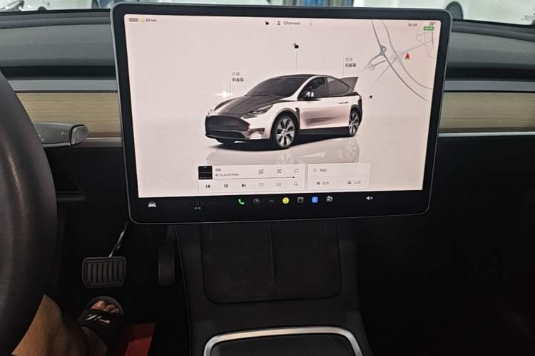 Used Tesla Model Y 2022 Revised Version Rear-Wheel Drive Audio And AC Panel