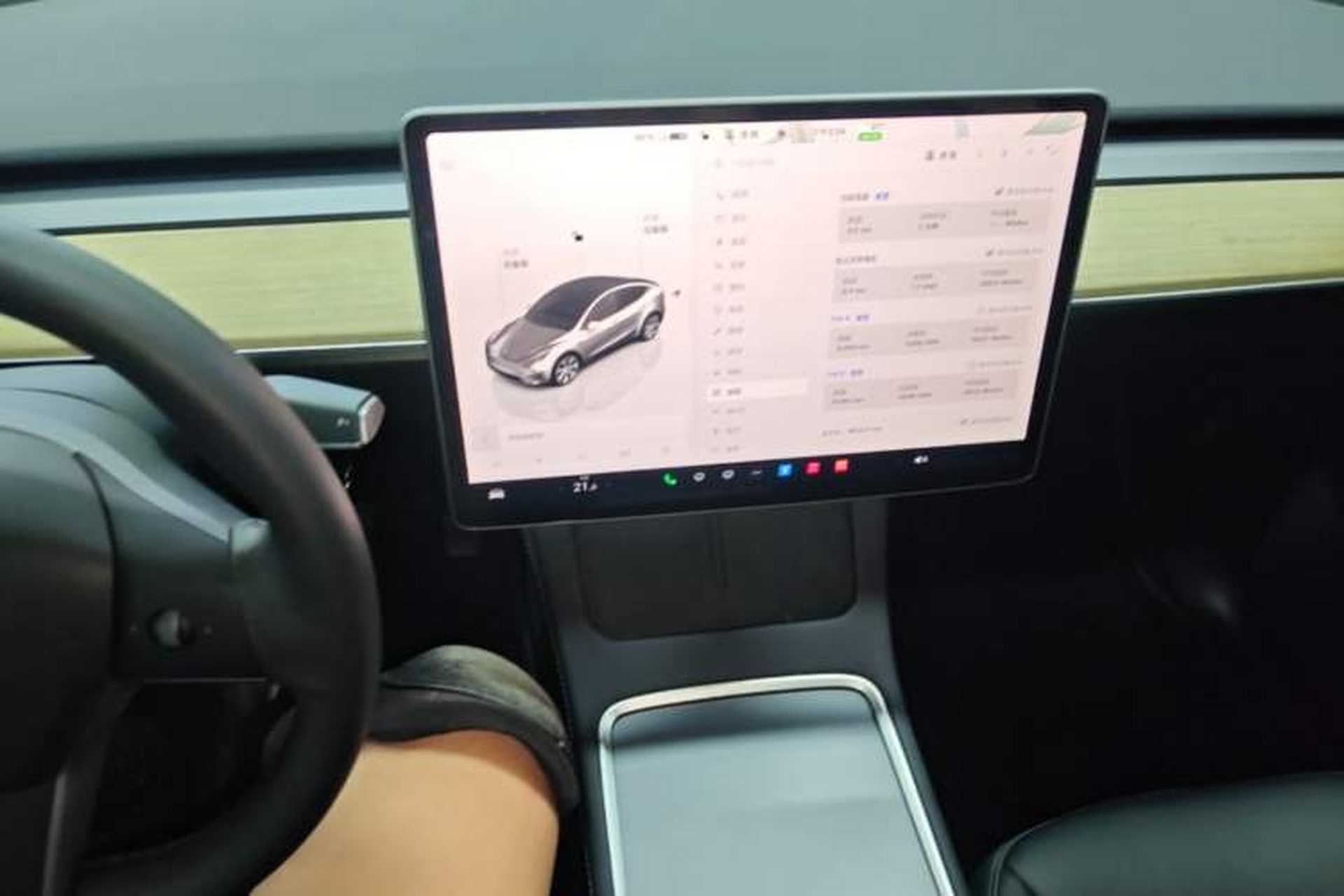 Used Tesla Model Y 2022 Revised Version Rear-Wheel Drive Audio And AC Panel
