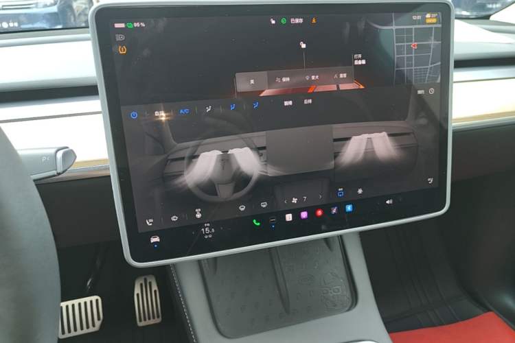Used Tesla Model Y 2022 Revised Version Rear-Wheel Drive Audio And AC Panel