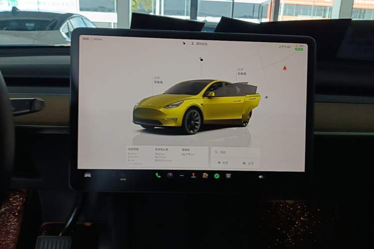 Used Tesla Model Y 2022 Revised Version Rear-Wheel Drive Audio And AC Panel
