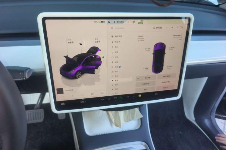 Used Tesla Model Y 2022 Revised Version Rear-Wheel Drive Audio And AC Panel