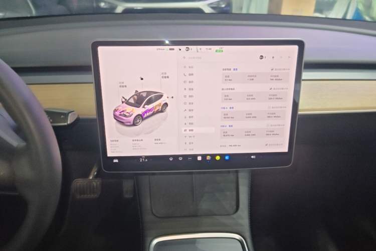 Used Tesla Model Y 2022 Rear-Wheel-Drive Version Audio And AC Panel