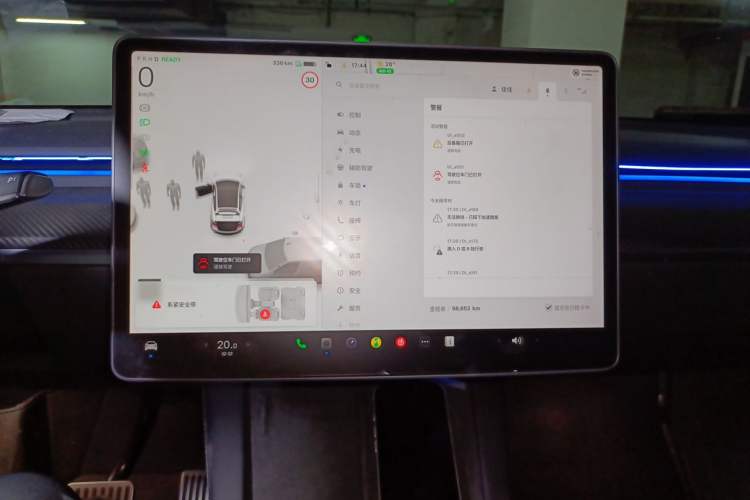 Used Tesla Model Y 2022 Revised Version Rear-Wheel Drive Audio And AC Panel