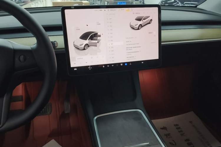 Used Tesla Model Y 2022 Revised Version Rear-Wheel Drive Audio And AC Panel