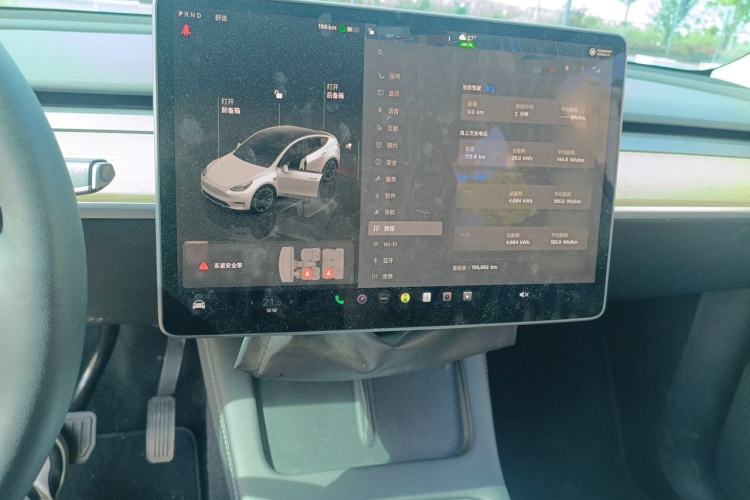 Used Tesla Model Y 2022 Revised Version Long-Range All-Wheel Drive Audio And AC Panel