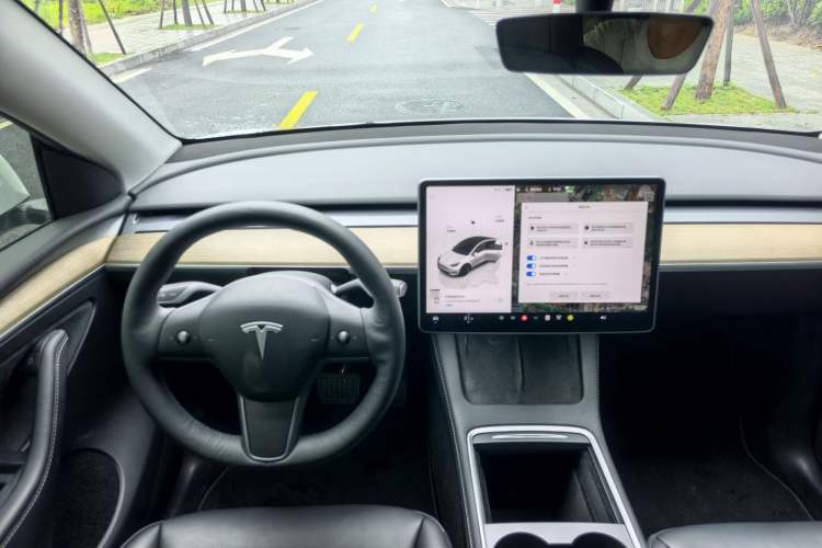 Used Tesla Model Y 2022 Revised Version Rear-Wheel Drive Audio And AC Panel