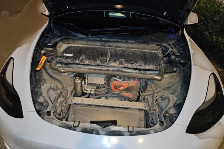 Used Tesla Model Y 2022 Revised Version Long-Range All-Wheel Drive Engine Bay