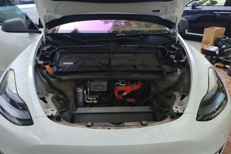 Used Tesla Model Y 2022 Revised Version Long-Range All-Wheel Drive Engine Bay