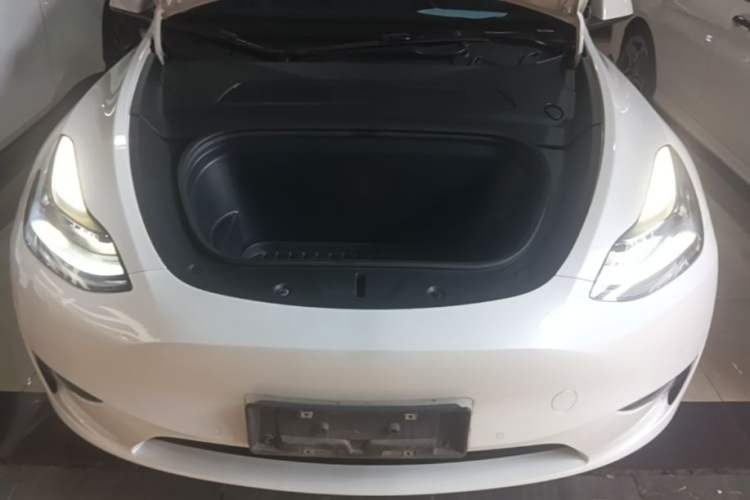 Used Tesla Model Y 2022 Revised Version Long-Range All-Wheel Drive Engine Bay
