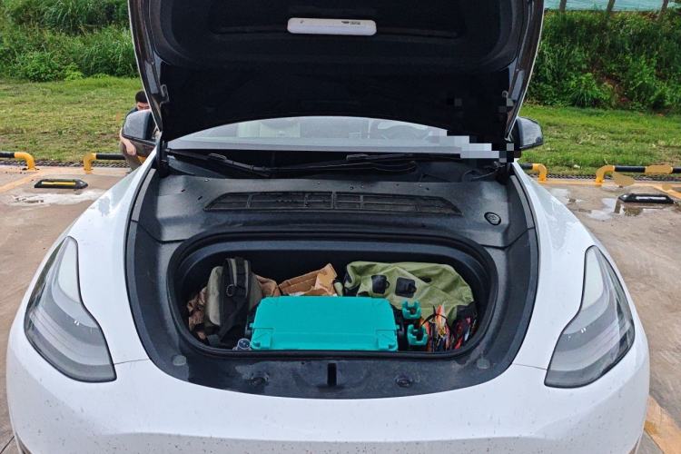 Used Tesla Model Y 2022 Long-Range All-Wheel-Drive Version Engine Bay
