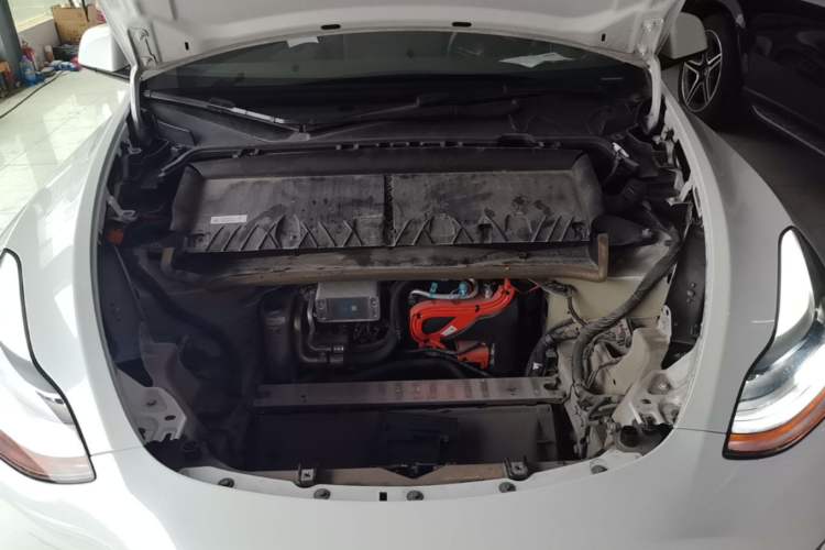 Used Tesla Model Y 2022 Revised Version Rear-Wheel Drive Engine Bay