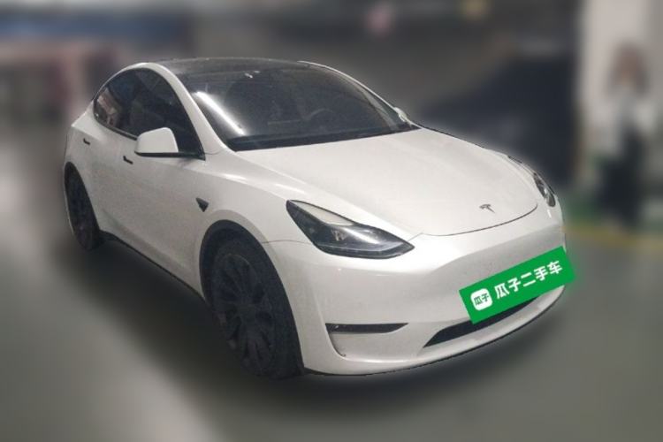 Used Tesla Model Y 2022 Performance High-Performance All-Wheel-Drive Version Front Right 45 Deg