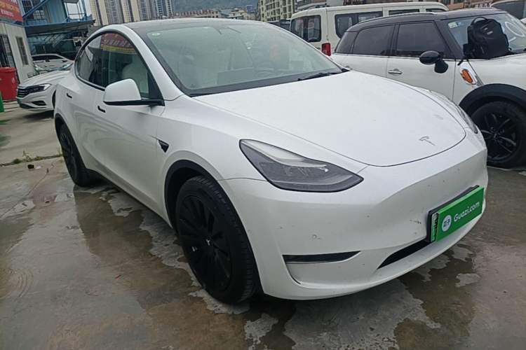 Used Tesla Model Y 2022 Long-Range All-Wheel-Drive Version Front Right 45 Deg