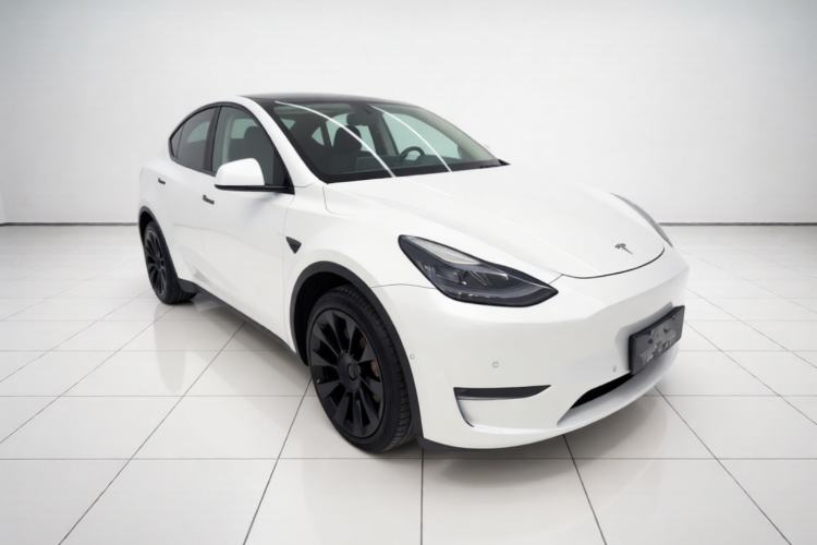 Used Tesla Model Y 2022 Revised Version Long-Range All-Wheel Drive Front Right 45 Deg