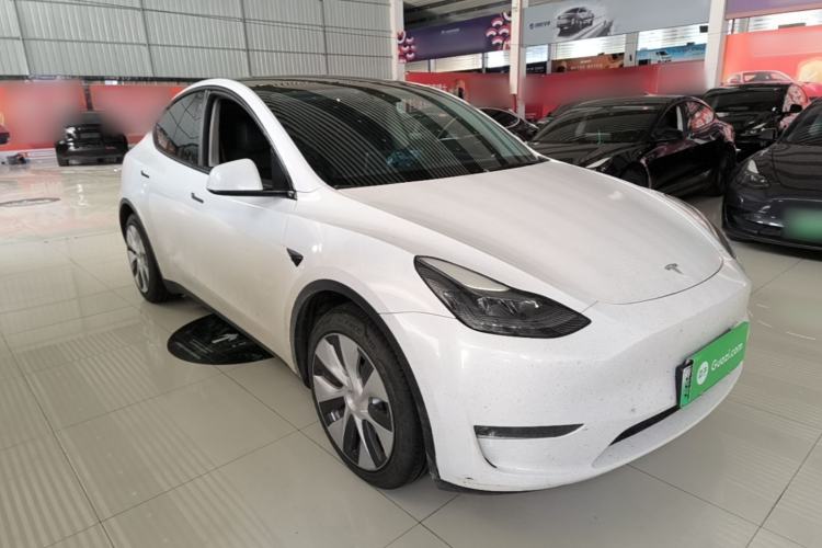 Used Tesla Model Y 2022 Revised Version Long-Range All-Wheel Drive Front Right 45 Deg