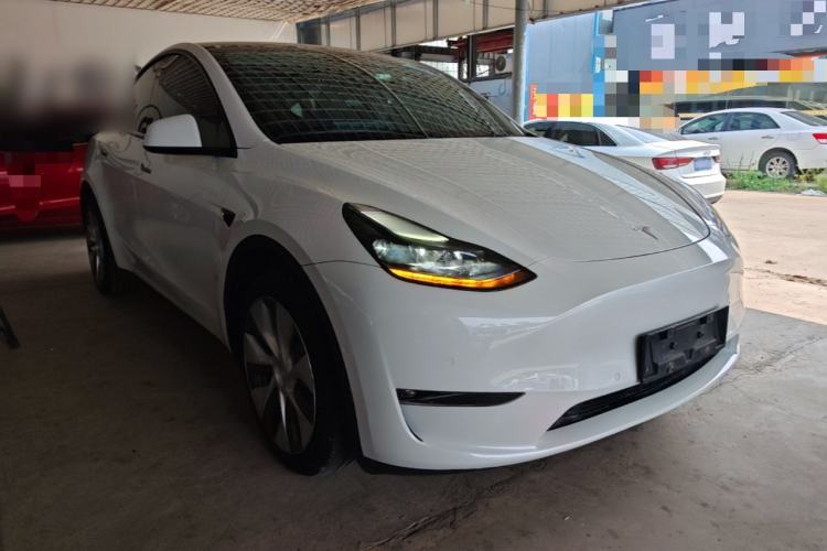 Used Tesla Model Y 2022 Revised Version Long-Range All-Wheel Drive Front Right 45 Deg