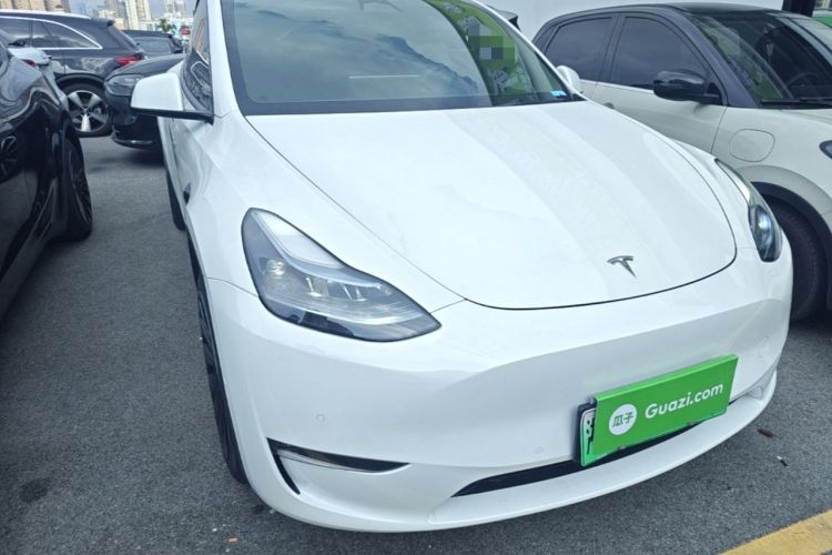 Used Tesla Model Y 2022 Revised Version Long-Range All-Wheel Drive Front Right 45 Deg