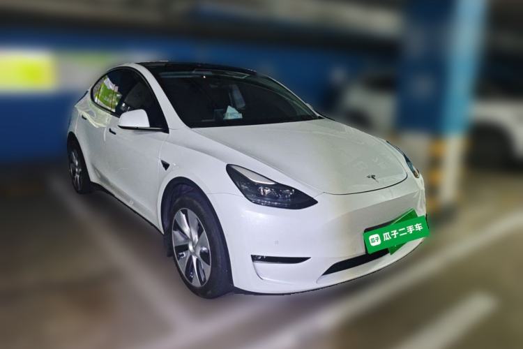 Used Tesla Model Y 2022 Revised Version Long-Range All-Wheel Drive Front Right 45 Deg
