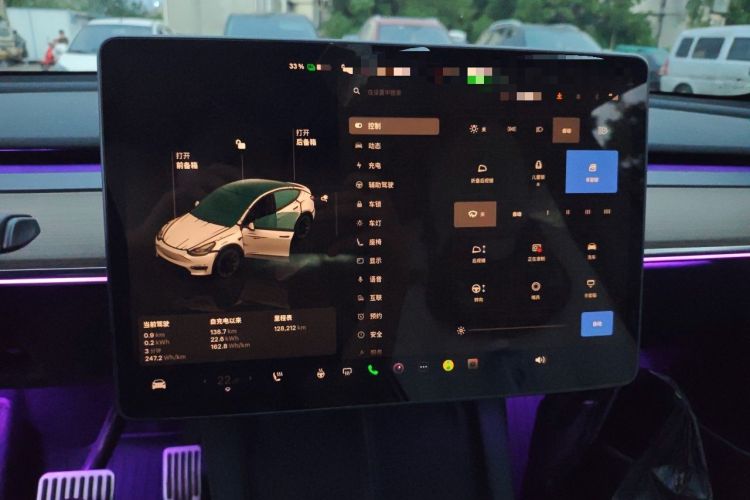 Used Tesla Model Y 2022 Long-Range All-Wheel-Drive Version Instrument Cluster