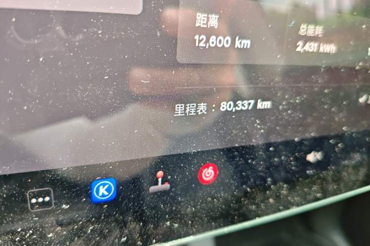 Used Tesla Model Y 2022 Performance High-Performance All-Wheel-Drive Version Odometer Close Up