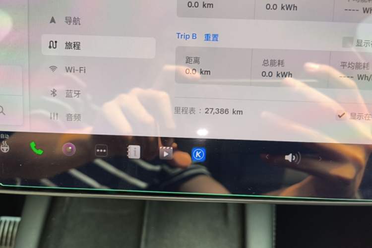 Used Tesla Model Y 2022 Rear-Wheel-Drive Version Odometer Close Up