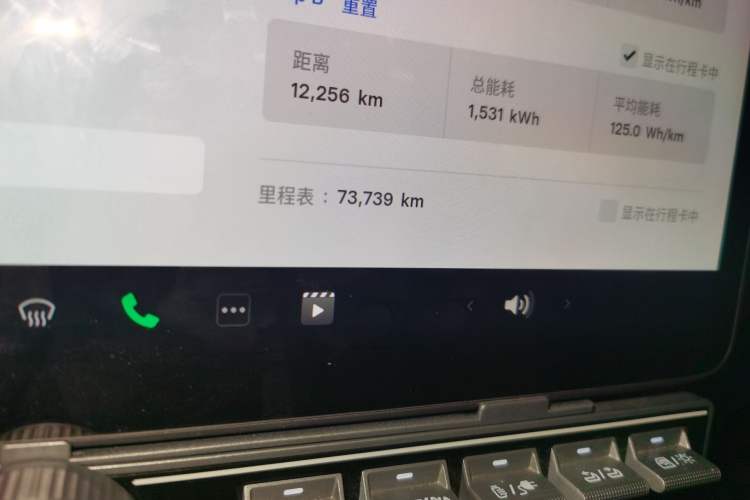Used Tesla Model Y 2022 Rear-Wheel-Drive Version Odometer Close Up