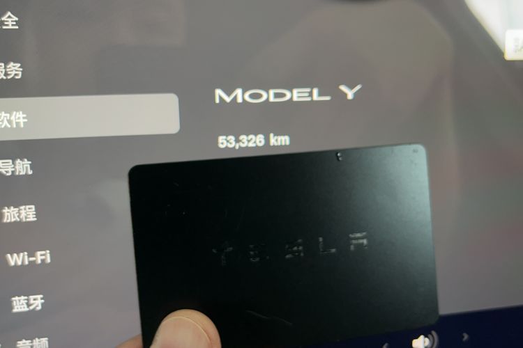 Used Tesla Model Y 2022 Rear-Wheel-Drive Version Odometer Close Up