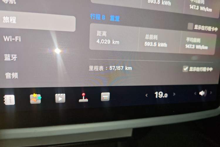Used Tesla Model Y 2022 Revised Version Rear-Wheel Drive Odometer Close Up