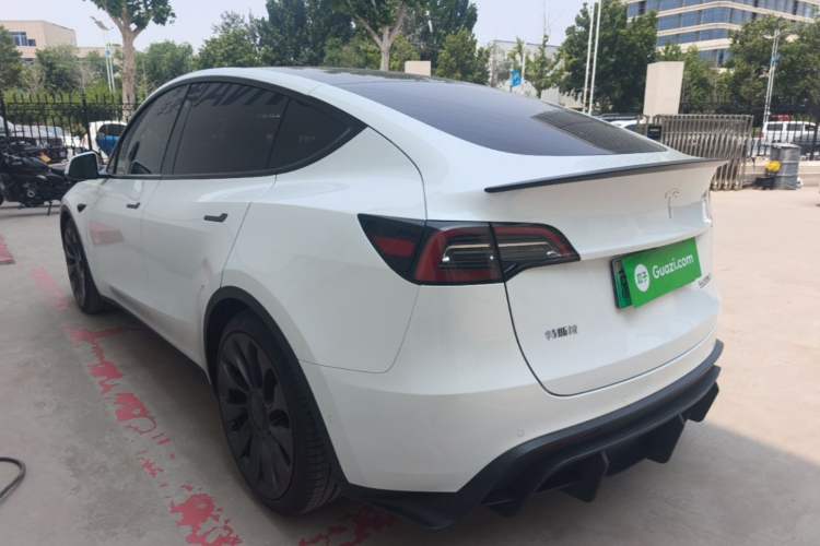 Used Tesla Model Y 2022 Performance High-Performance All-Wheel-Drive Version Rear Left 45 Deg