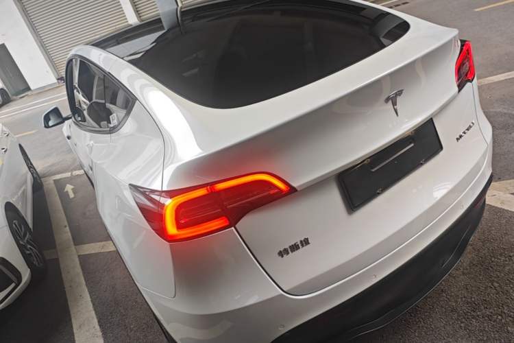Used Tesla Model Y 2022 Long-Range All-Wheel-Drive Version Rear Left 45 Deg