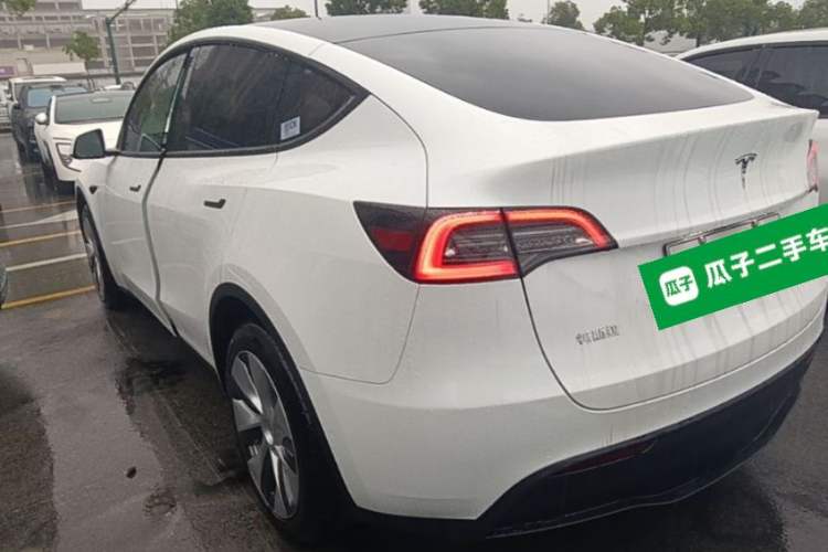 Used Tesla Model Y 2022 Revised Version Long-Range All-Wheel Drive Rear Left 45 Deg
