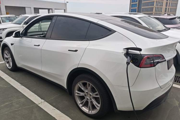 Used Tesla Model Y 2022 Revised Version Long-Range All-Wheel Drive Rear Left 45 Deg