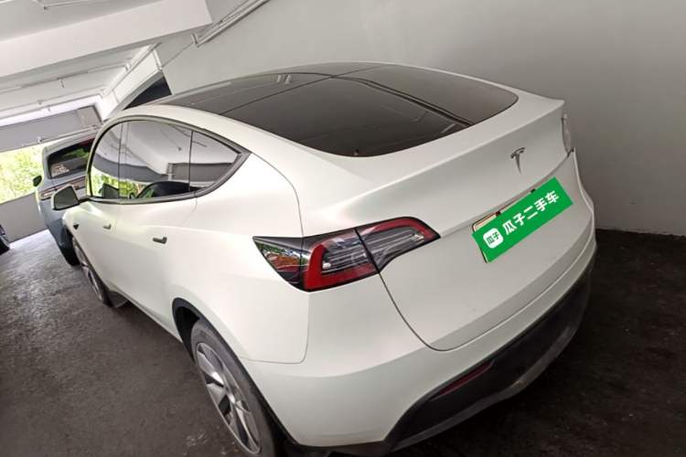 Used Tesla Model Y 2022 Long-Range All-Wheel-Drive Version Rear Left 45 Deg