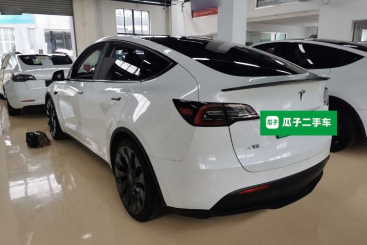 Used Tesla Model Y 2022 Performance High-Performance All-Wheel-Drive Version Rear Left 45 Deg