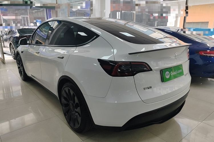 Used Tesla Model Y 2022 Performance High-Performance All-Wheel-Drive Version Rear Left 45 Deg