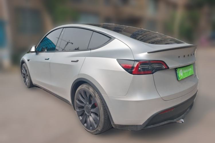 Used Tesla Model Y 2022 Performance High-Performance All-Wheel-Drive Version Rear Left 45 Deg