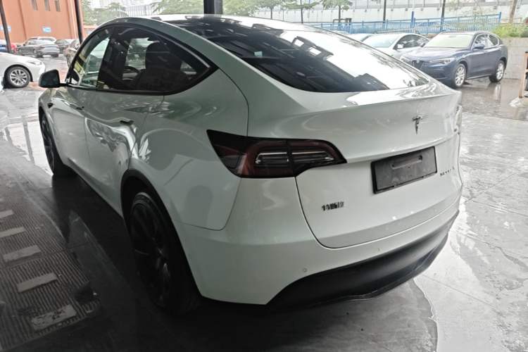 Used Tesla Model Y 2022 Long-Range All-Wheel-Drive Version Rear Left 45 Deg