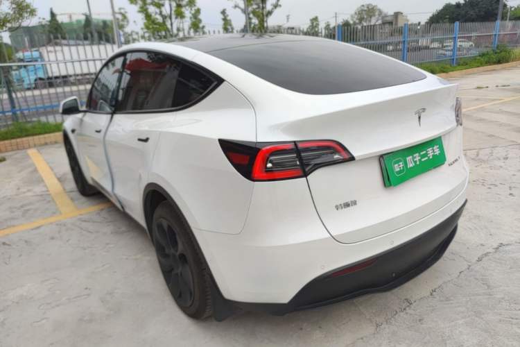 Used Tesla Model Y 2022 Revised Version Long-Range All-Wheel Drive Rear Left 45 Deg