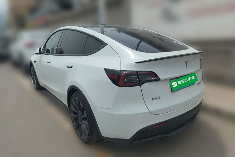 Used Tesla Model Y 2022 Performance High-Performance All-Wheel-Drive Version Rear Left 45 Deg