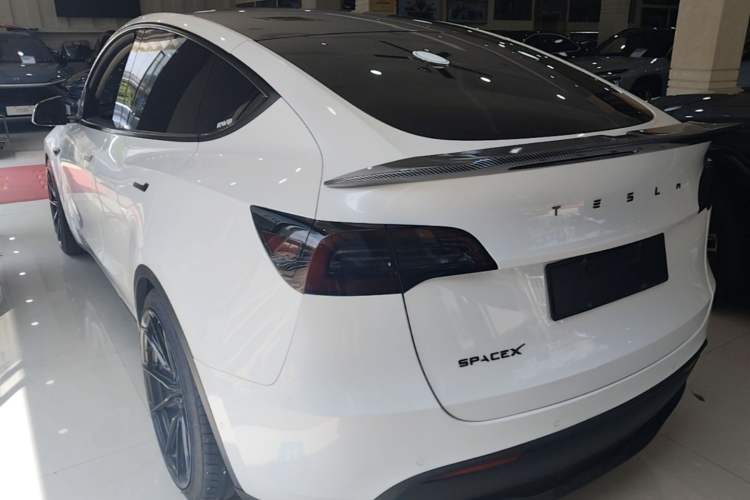 Used Tesla Model Y 2022 Performance High-Performance All-Wheel-Drive Version Rear Left 45 Deg