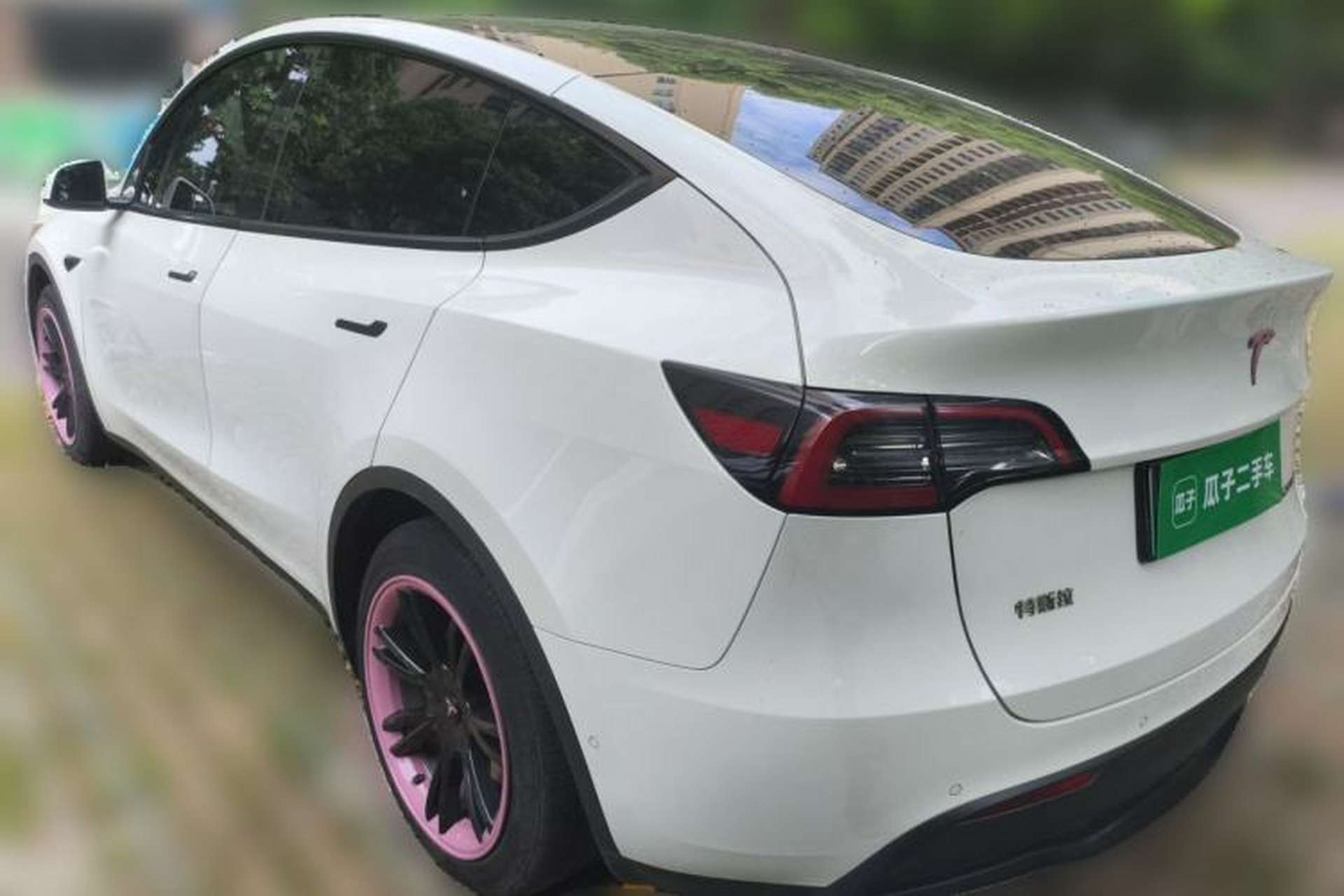 Used Tesla Model Y 2022 Rear-Wheel-Drive Version Rear Left 45 Deg