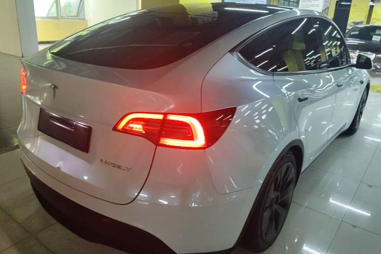Used Tesla Model Y 2022 Long-Range All-Wheel-Drive Version Rear Right 45 Deg