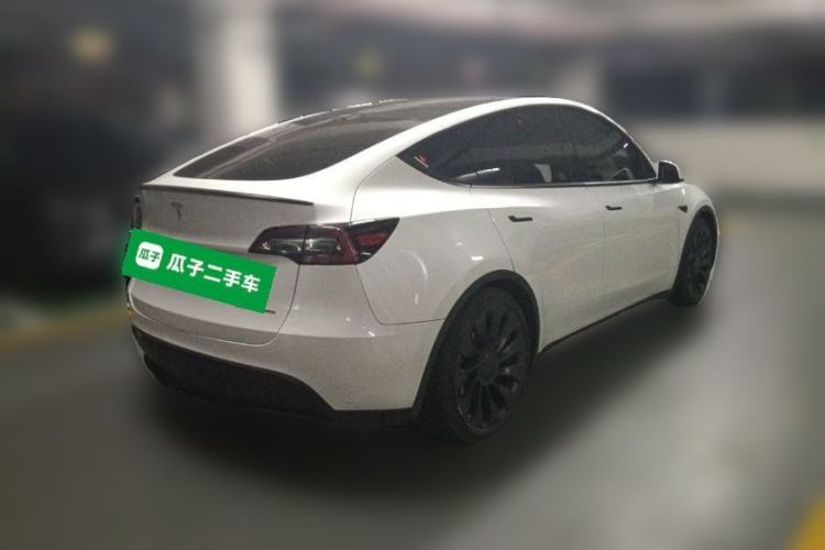 Used Tesla Model Y 2022 Performance High-Performance All-Wheel-Drive Version Rear Right 45 Deg