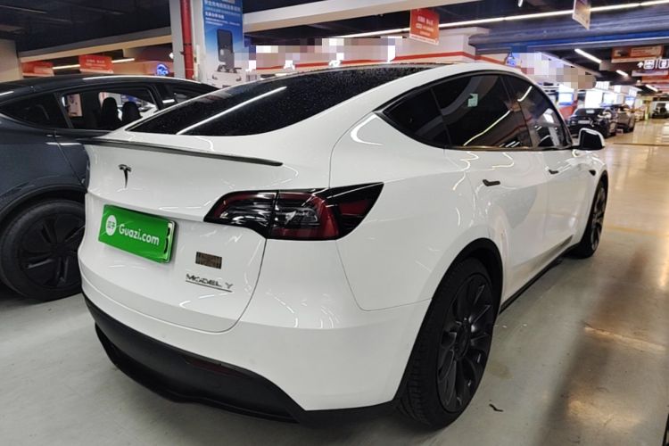 Used Tesla Model Y 2022 Performance High-Performance All-Wheel-Drive Version Rear Right 45 Deg