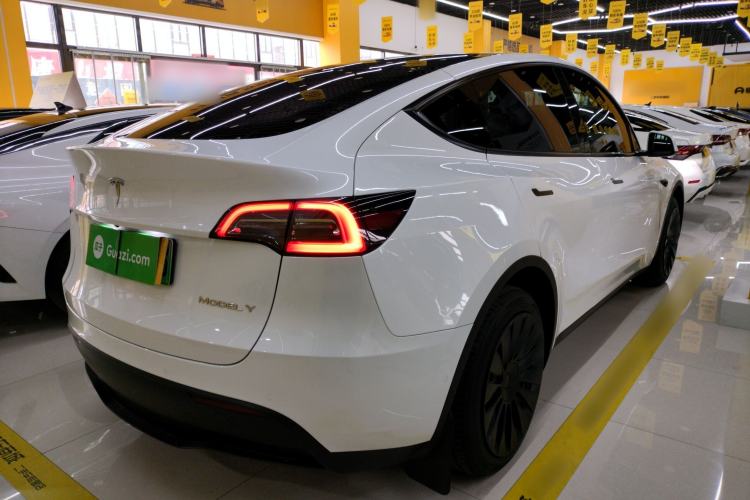 Used Tesla Model Y 2022 Revised Version Long-Range All-Wheel Drive Rear Right 45 Deg