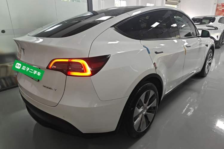 Used Tesla Model Y 2022 Revised Version Rear-Wheel Drive Rear Right 45 Deg