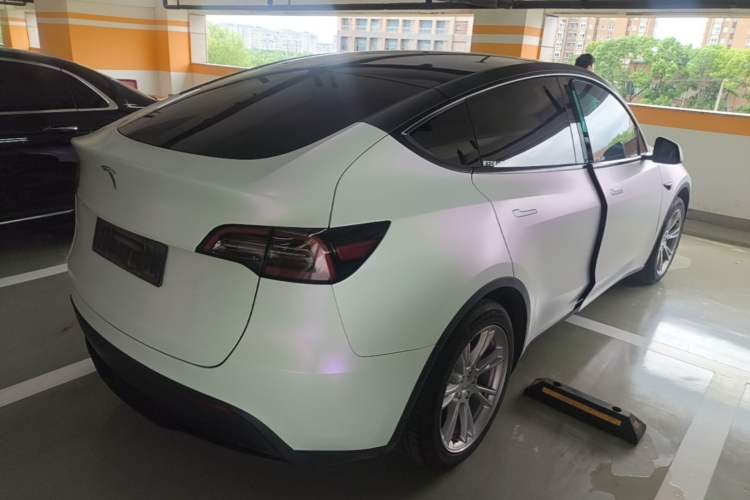 Used Tesla Model Y 2022 Revised Version Rear-Wheel Drive Rear Right 45 Deg