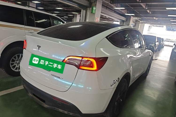 Used Tesla Model Y 2022 Revised Version Rear-Wheel Drive Rear Right 45 Deg